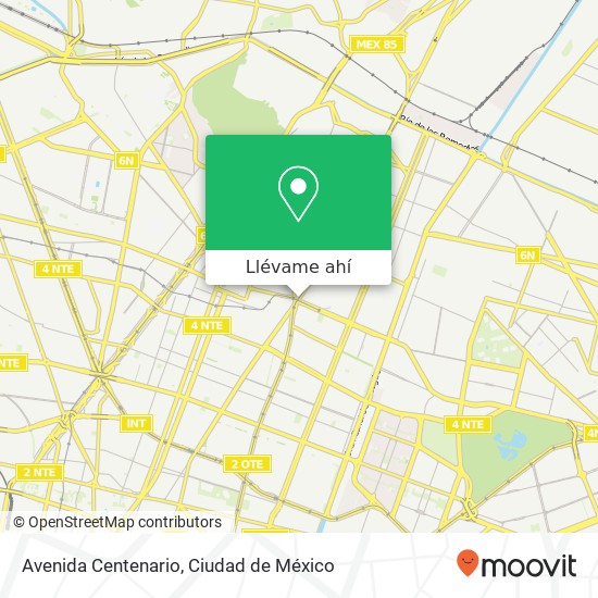 Mapa de Avenida Centenario