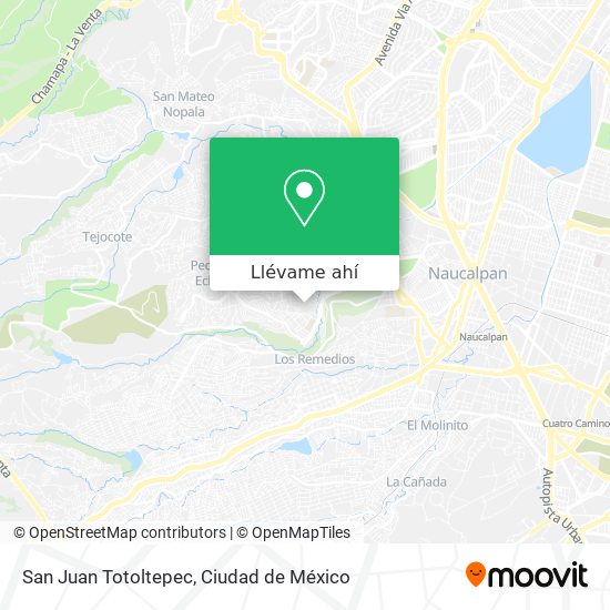Mapa de San Juan Totoltepec