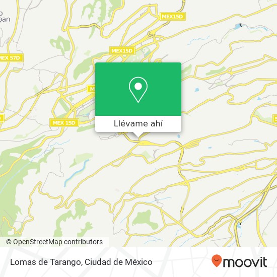 Mapa de Lomas de Tarango