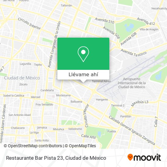 Mapa de Restaurante Bar Pista 23