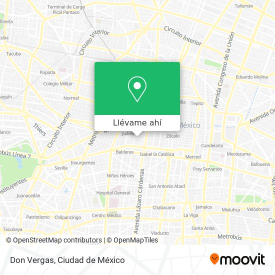 Mapa de Don Vergas