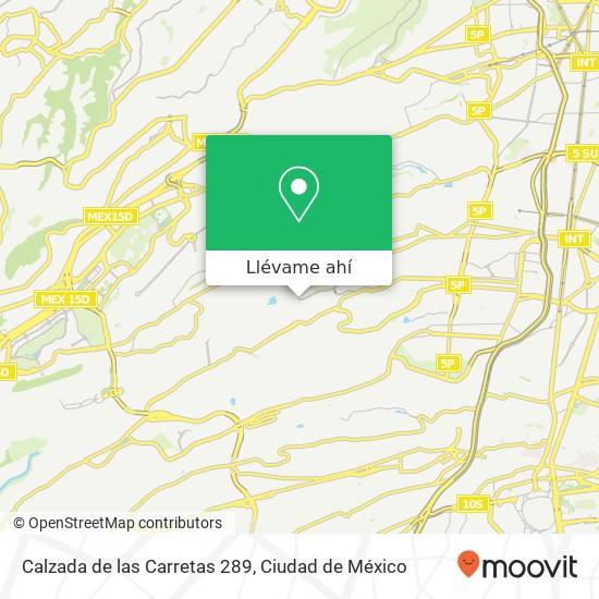 Mapa de Calzada de las Carretas 289