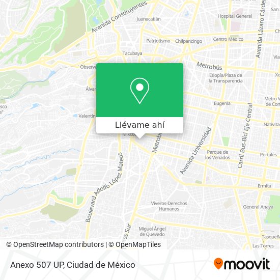 Mapa de Anexo 507 UP