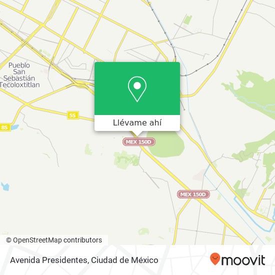 Mapa de Avenida Presidentes