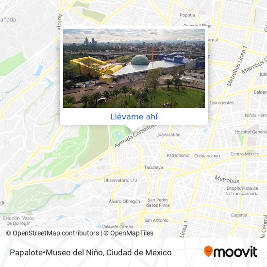 Mapa de Papalote•Museo del Niño