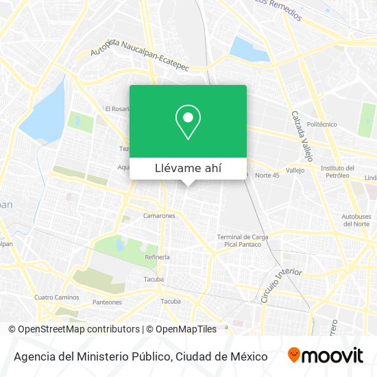 Mapa de Agencia del Ministerio Público