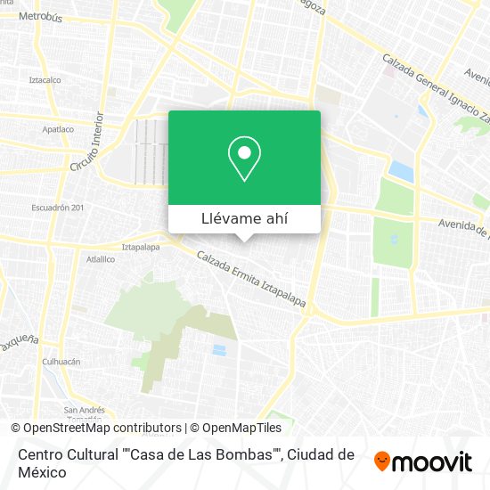 Mapa de Centro Cultural ""Casa de Las Bombas""