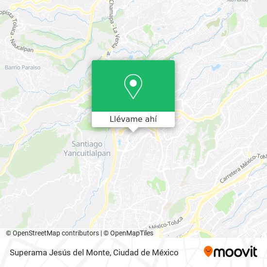 Mapa de Superama Jesús del Monte