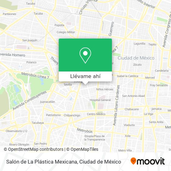 Mapa de Salón de La Plástica Mexicana