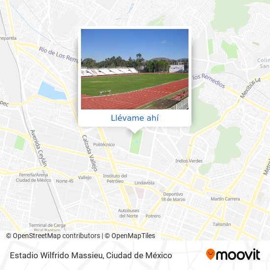Cómo llegar a Estadio Wilfrido Massieu en Tultitlán en Autobús, Metro o  Tren?