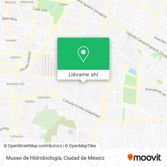 Mapa de Museo de Hidrobiología