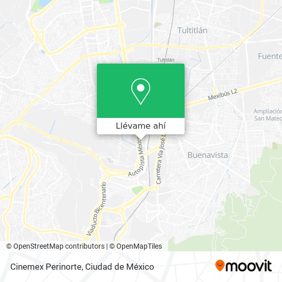 Mapa de Cinemex Perinorte
