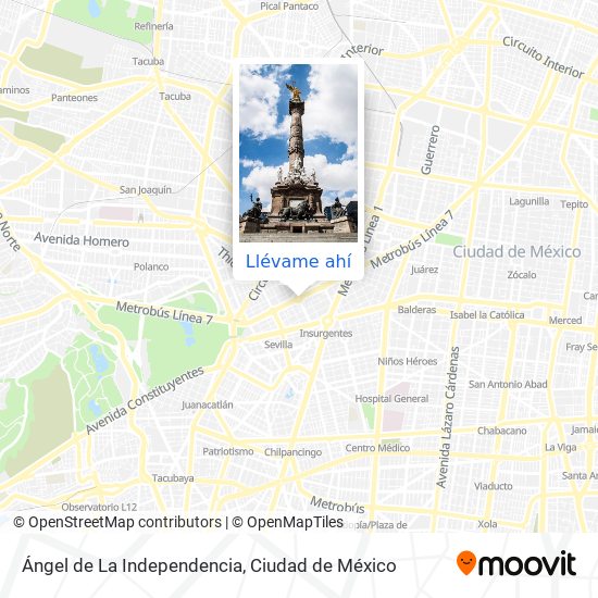 Cómo llegar a Ángel de La Independencia en Azcapotzalco en Autobús o Metro?