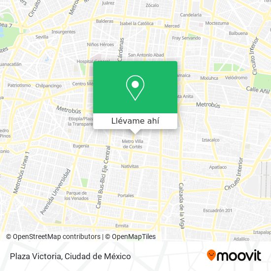 Mapa de Plaza Victoria