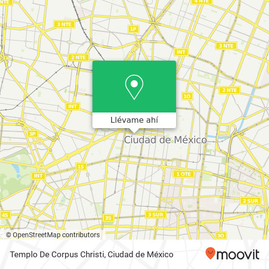 Mapa de Templo De Corpus Christi