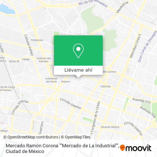 Mapa de Mercado Ramón Corona ""Mercado de La Industrial""