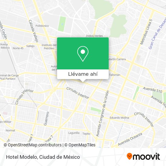 Mapa de Hotel Modelo