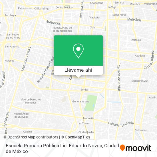 Mapa de Escuela Primaria Pública Lic. Eduardo Novoa