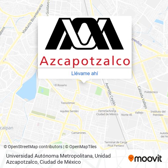 Cómo llegar a Universidad Autónoma Metropolitana, Unidad Azcapotzalco en  Tultitlán en Autobús, Metro o Tren?