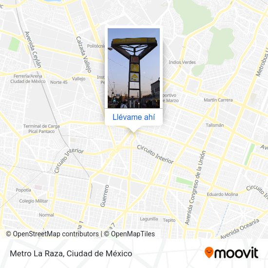 ¿Cómo llegar a Metro La Raza