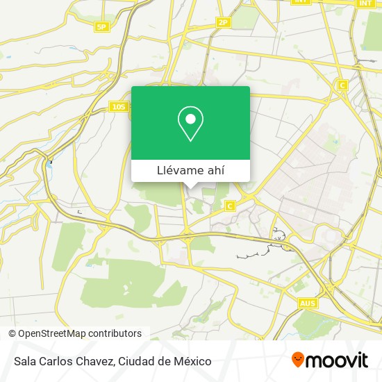 Mapa de Sala Carlos Chavez