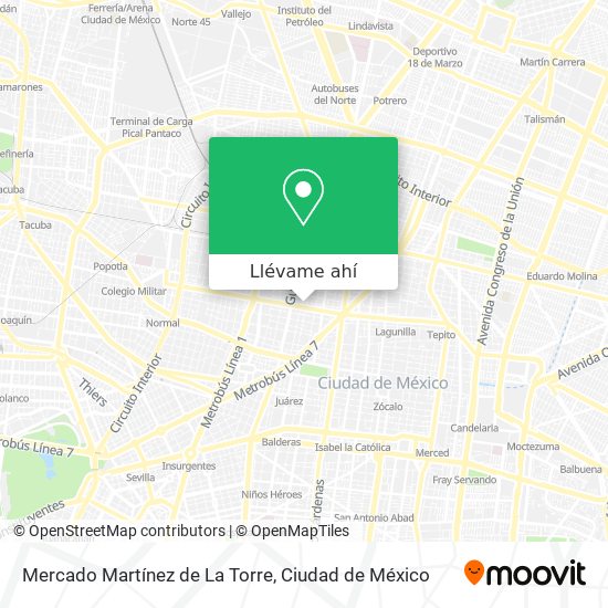Cómo llegar a Mercado Martínez de La Torre en Azcapotzalco en Autobús o  Metro?
