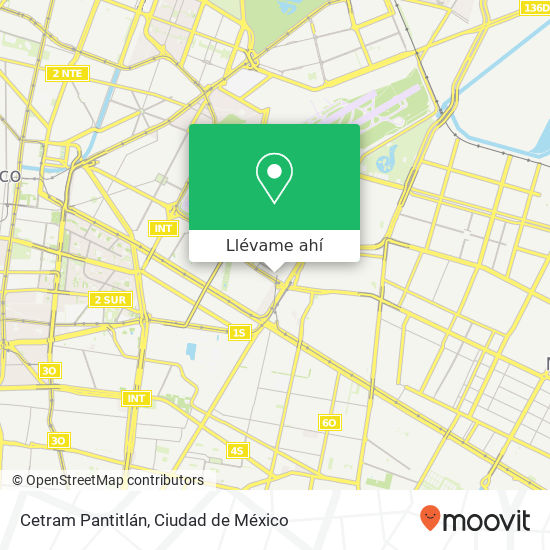 Mapa de Cetram Pantitlán