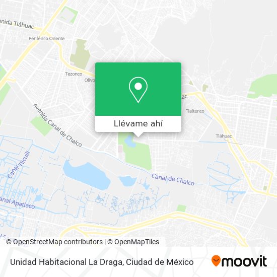 Mapa de Unidad Habitacional La Draga