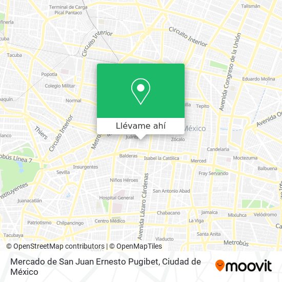 Mapa de Mercado de San Juan Ernesto Pugibet