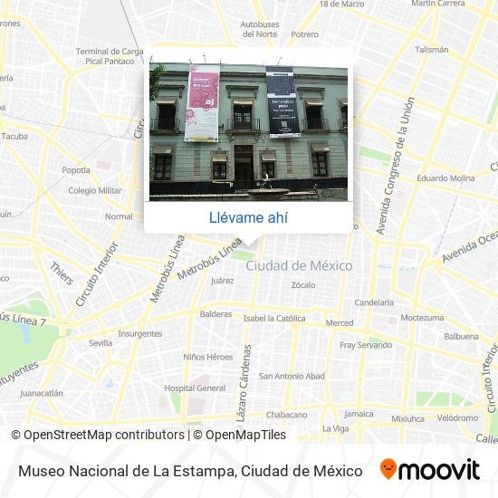 Mapa de Museo Nacional de La Estampa