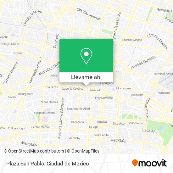 Mapa de Plaza San Pablo