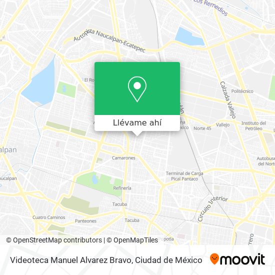 Mapa de Videoteca Manuel Alvarez Bravo