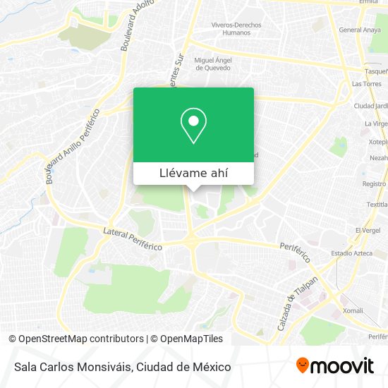 Mapa de Sala Carlos Monsiváis