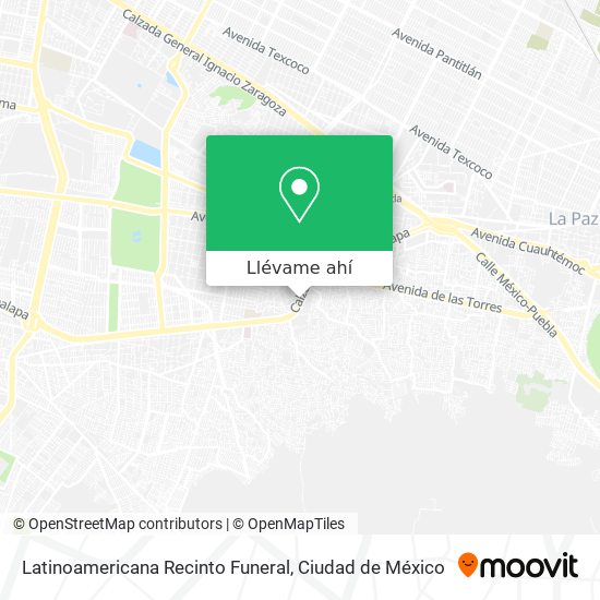 Mapa de Latinoamericana Recinto Funeral