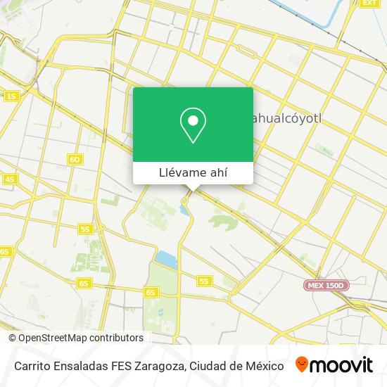 Mapa de Carrito Ensaladas FES Zaragoza