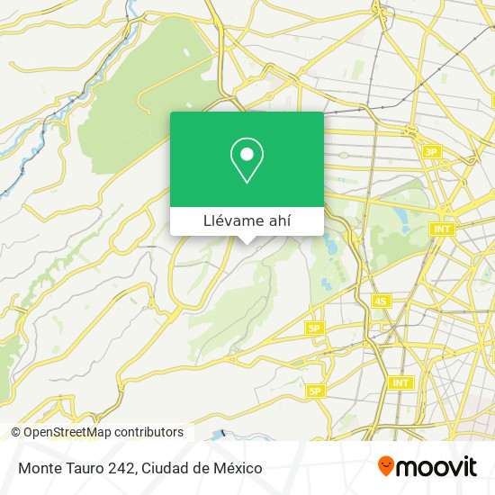 Mapa de Monte Tauro 242