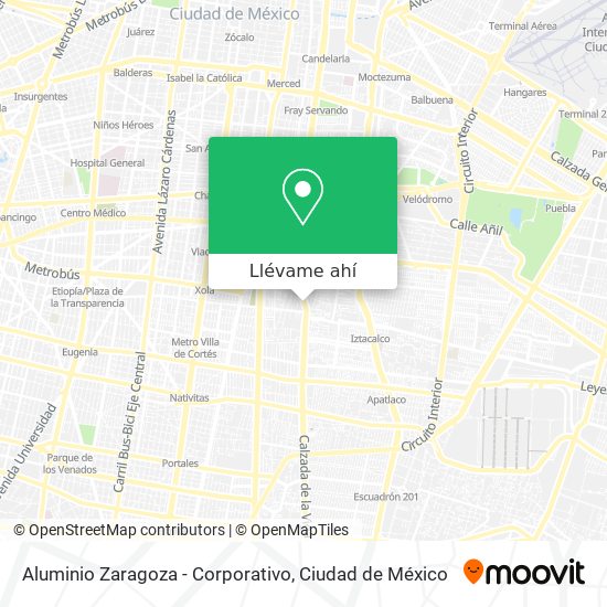 Mapa de Aluminio Zaragoza - Corporativo