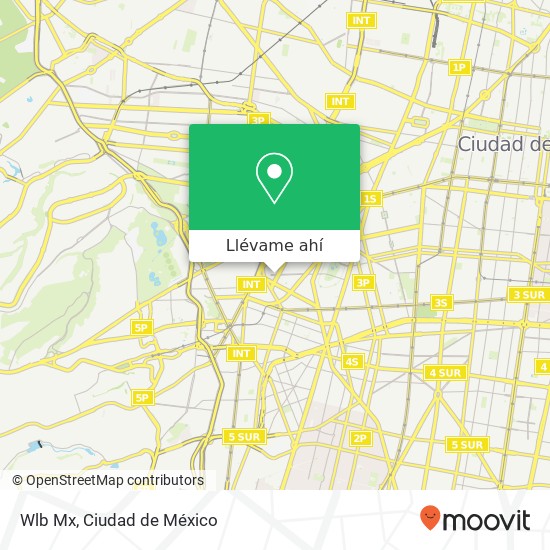 Mapa de Wlb Mx, Avenida Michoacán 172 Condesa 06140 Cuauhtémoc, Ciudad de México