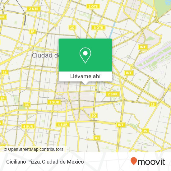 Mapa de Ciciliano Pizza, Lorenzo Boturini del Parque 15960 Venustiano Carranza, Ciudad de México