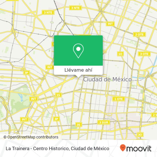Mapa de La Trainera - Centro Historico, Metrobus 4 Centro 06010 Cuauhtémoc, Ciudad de México