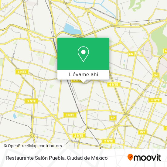 Mapa de Restaurante Salón Puebla