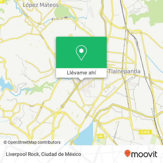 Mapa de Liverpool Rock, Viveros del Valle 54060 Tlalnepantla de Baz, México