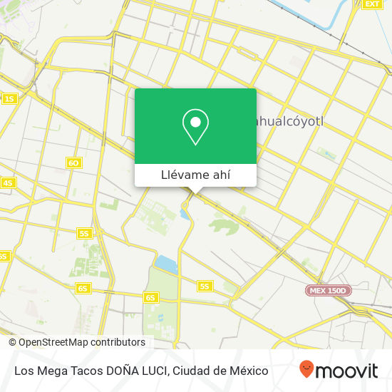Mapa de Los Mega Tacos DOÑA LUCI