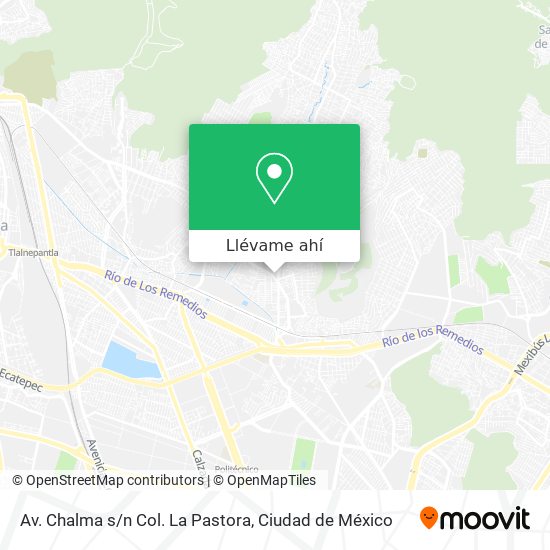 Mapa de Av. Chalma s/n Col. La Pastora