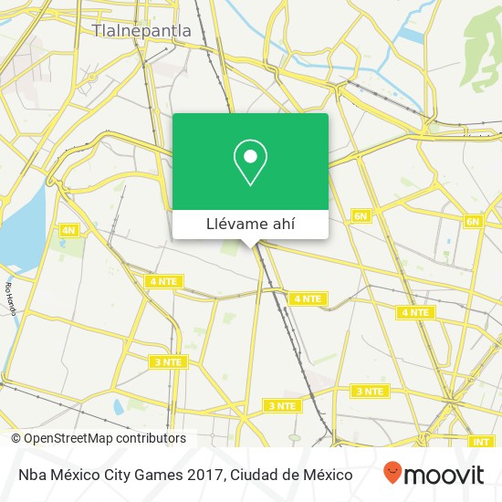 Mapa de Nba México City Games 2017