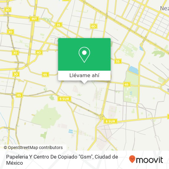 Mapa de Papeleria Y Centro De Copiado "Gsm"
