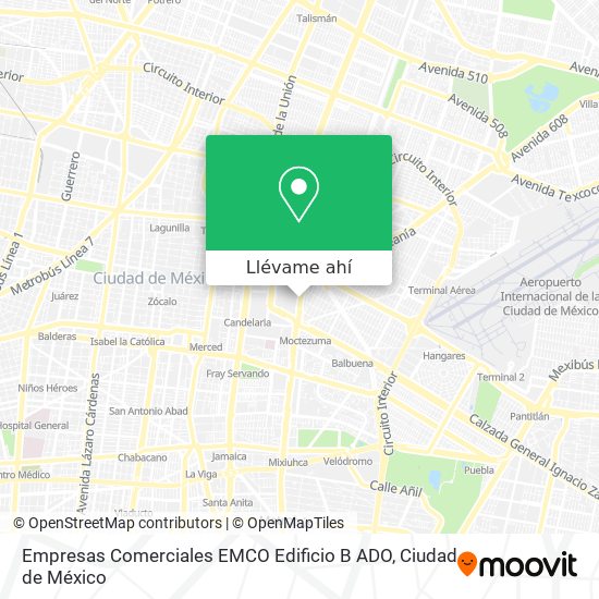 Mapa de Empresas Comerciales EMCO Edificio B ADO