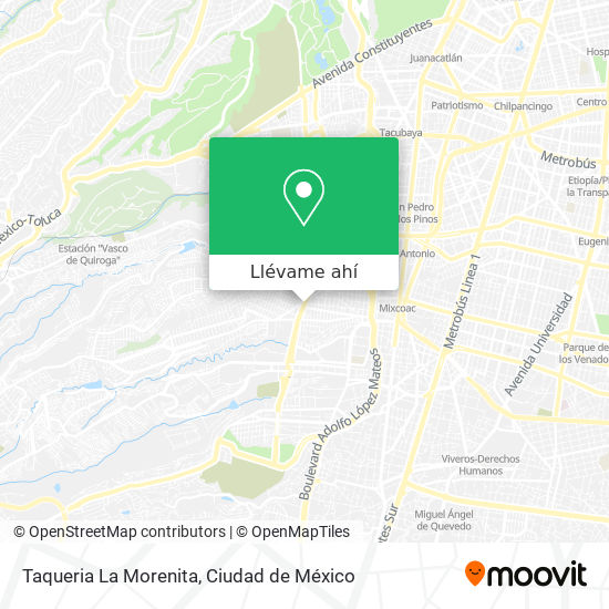 Mapa de Taqueria La Morenita
