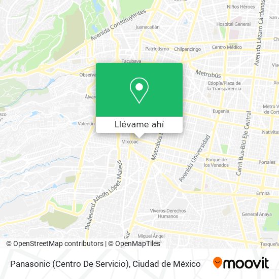 Mapa de Panasonic (Centro De Servicio)