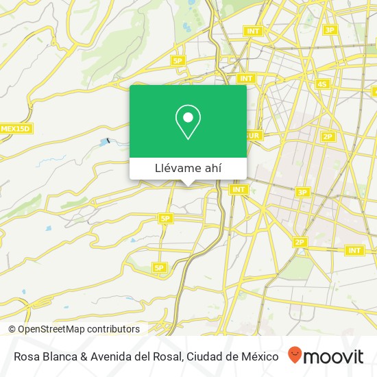 Mapa de Rosa Blanca & Avenida del Rosal